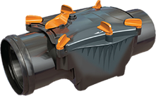 ΒΑΛΒΙΔΑ ΑΝΕΠΙΣΤΡΟΦΗ ΜΕ ΚΛΑΠΕΤΟ Φ125 (1 ΠΙΑΤΟ ΑΝΟΞΕΙΔΩΤΟ)