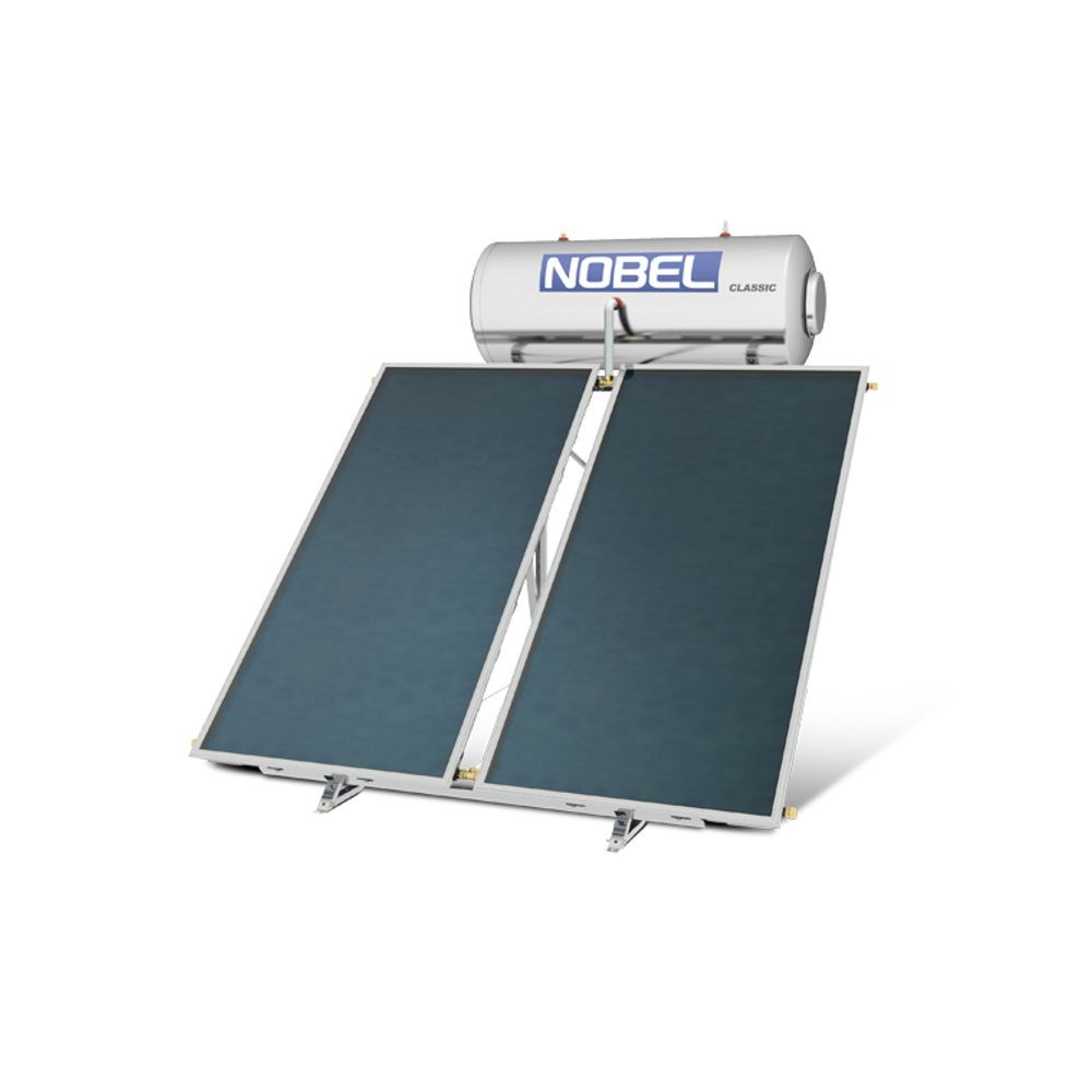 Ηλιακός Θερμοσίφωνας Nobel 200 Lt ΙΙΙ για αντλία θερμότητας Glass 4.0m² για Ταράτσα