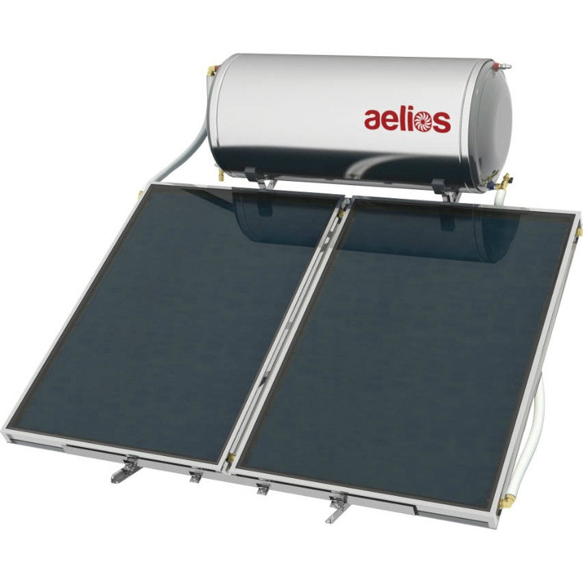 Ηλιακός θερμοσίφωνας Nobel Aelios CUS Glass 200Lt/3.0m2 επιλεκτικός τριπλής ενέργειας (ταράτσας)