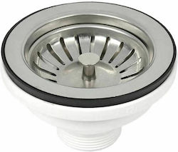 Βαλβίδα Νεροχύτη Πλήρης Φ.100mm Χρώμιο