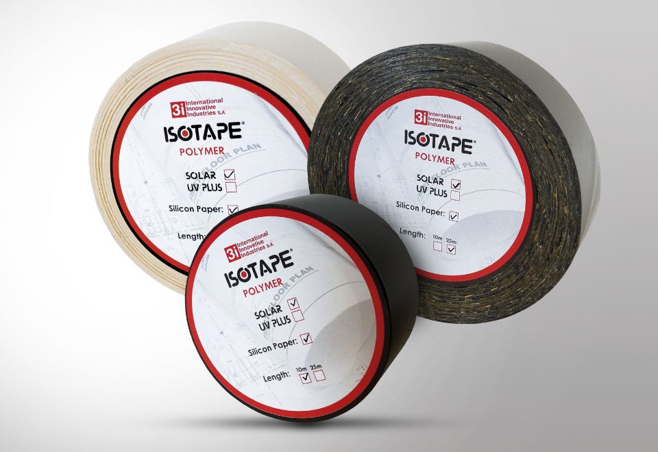 TAINIA ISOTAPE SOLAR POLYMER BLΑCK 25mx50mm