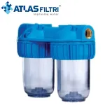 ATLAS FILTRI 131212 Συσκευή Φίλτρου νερού MEDIUM DUPLEX PLUS 3P AFO SX TS 5" με παροχή 3/4"