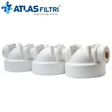 ATLAS FILTRI 319431 Κεφαλή για φίλτρο νερού DP TRIO τριπλή 1/2" λευκή