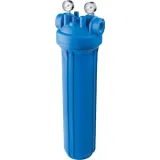 ATLAS FILTRI 392625 Συσκευή φιλτραρίσματος νερού φαρδιά βαρέως τύπου 20″ με μανόμετρα DP BIG M 20 MONO 1 1/2" IN AB ΜΕ 2 ΜΑΝΟΜΕΤΡΑ