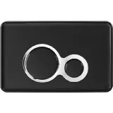 ΠΛΑΚΑ ΧΕΙΡΙΣΜΟΥ ΔΙΠΛΗΣ ΡΟΗΣ ΜΑΥΡΗ OTTO