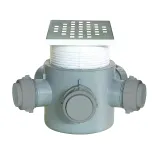 ΣΙΦΩΝΙ Δαπέδου ΡΡ Με Ρυθμιζόμενο Ιnox Σχαράκι (Eνισχυμένο) Φ75