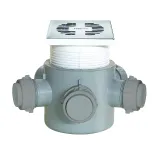 ΣΙΦΩΝΙ Δαπέδου ΡΡ Με Ορειχάλκινο Μασίφ Σχαράκι Χρωμέ Φ75