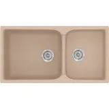 Νεροχύτης από Συνθετικό Γρανίτη Μ92xΠ51cm Sanitec Classic 307 Ένθετος