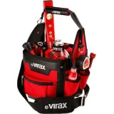 Virax Τσάντα Εργαλείων Ώμου Ανοιχτού Τύπου Κόκκινη Μικρή
