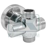 ΔΙΑΝΟΜΕΑΣ ΚΟΛΟΝΑΣ ΝΤΟΥΣ ΜΕ ΣΤΗΡΙΓΜΑ ΤΟΙΧΟΥ 1/2" ΑΡΣ. Χ 1/2" ΑΡΣ. Χ 1/2" ΑΡΣ. ΧΡΩΜΕ