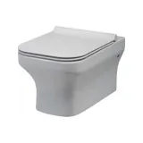 Λεκάνη Κρεμαστή με Κάλυμμα Soft Close Λευκή Huida Riviera