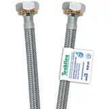 ΣΠΙΡΑΛ ΙΝΟΧ TECHFLEX 100CM Θηλυκο-Θηλυκο   1/2Χ1/2