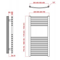 K-ENERGY ΣΩΜΑ ΛΟΥΤΡΟΥ  AFRODITI ΧΡΩΜΕ 600x1760