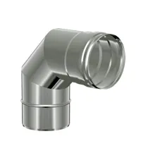 Γωνιά καπνοδόχου μονού τοιχώματος Φ200-90ο