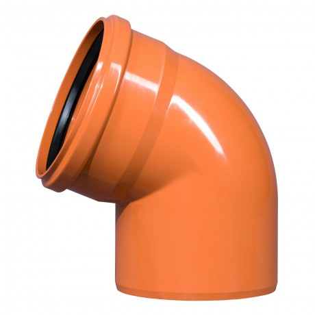 ΓΩΝΙΕΣ PVC ΠΟΡΤΟΚΑΛΙ DN 125 15°