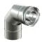 Γωνιά καπνοδόχου Διπλού τοιχώματος Φ250-300-90ο